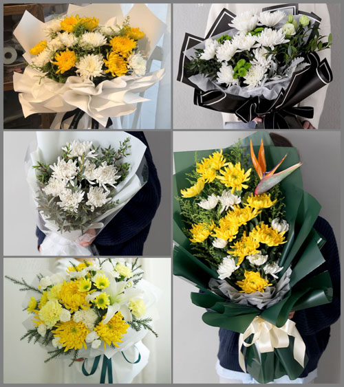 浙江省绍兴诸暨市草塔镇莼塘西村白事花束代送